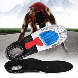 Sport Running Silicone Gel Insoles for feet Man Women for shoes sole orthopedic pad Massaging Shock 