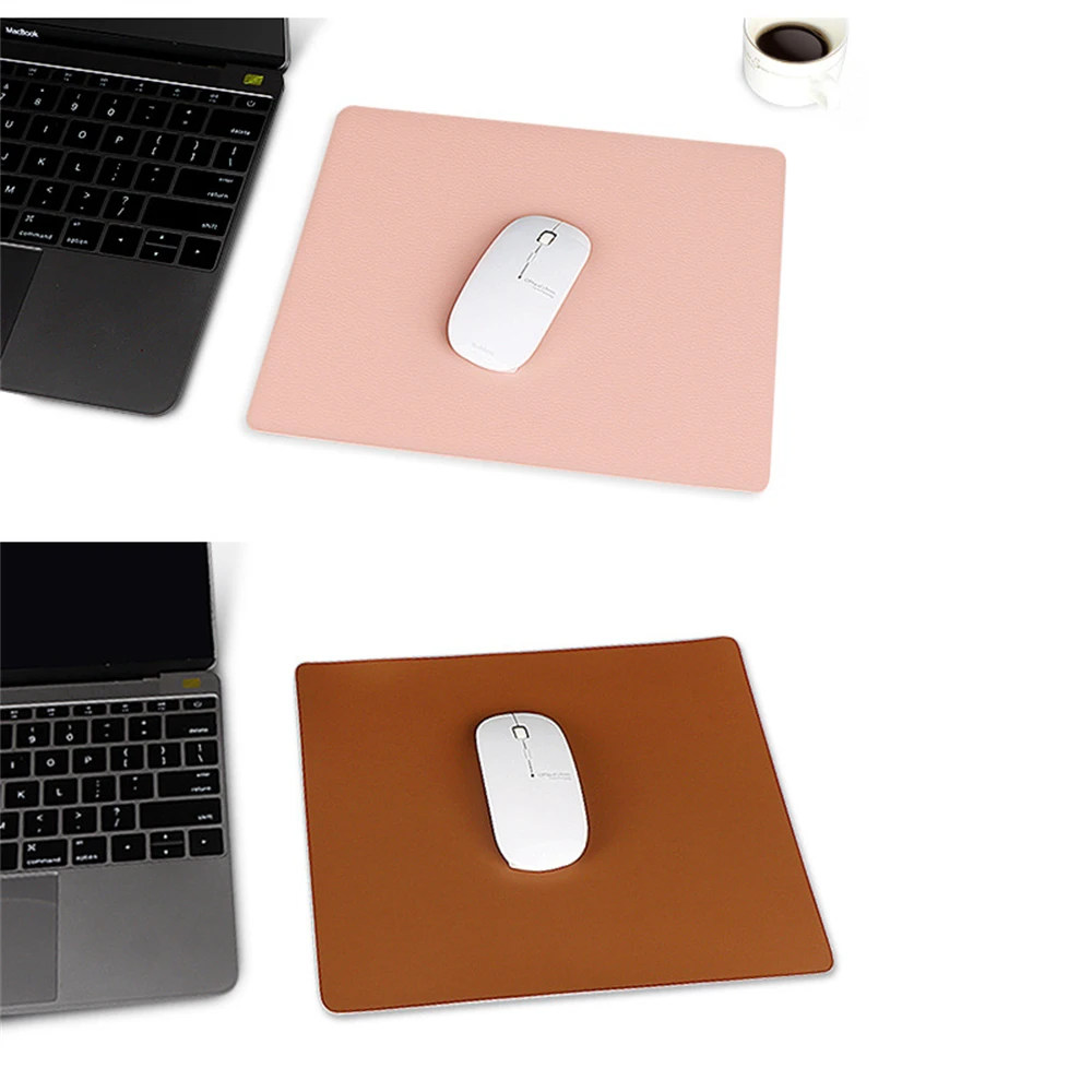 

1 шт. коврик для мыши из искусственной кожи простой однотонный водонепроницаемый Настольный коврик Kawaii большие Компьютерные аксессуары офи...