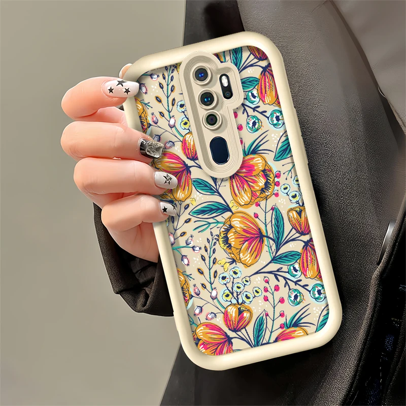 Милый цветочный Фотофон для OPPO Realme 12 Pro Plus 11 8 8i 7i 6i 5i 5 INS Корейская девушка мягкий