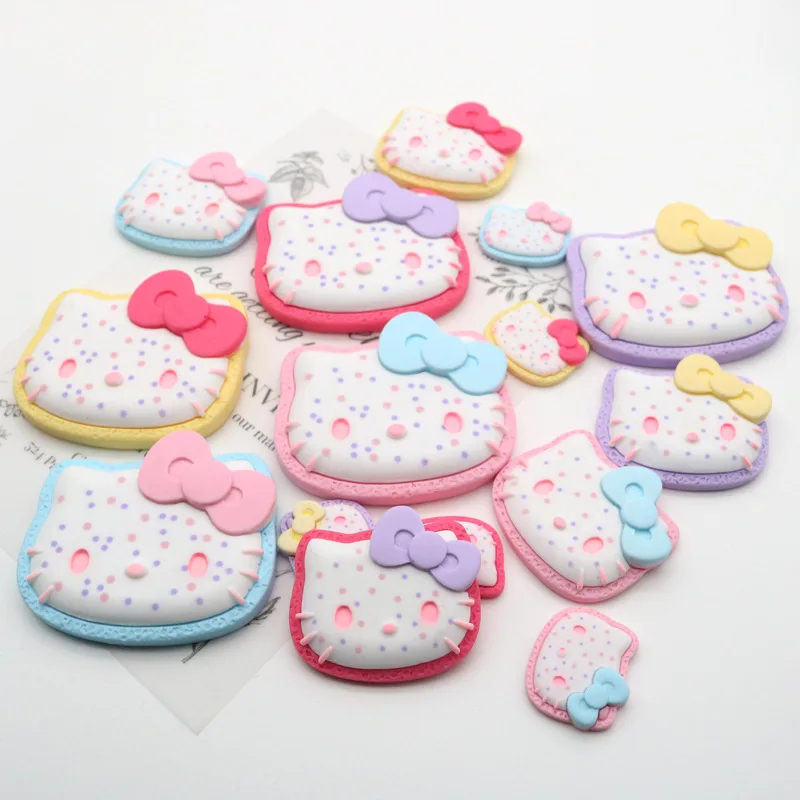 

Милые Мультяшные аниме Hellokittys, цвет женской таблички, искусственная игрушка, DIY ремесла, аксессуары для телефона, игрушка