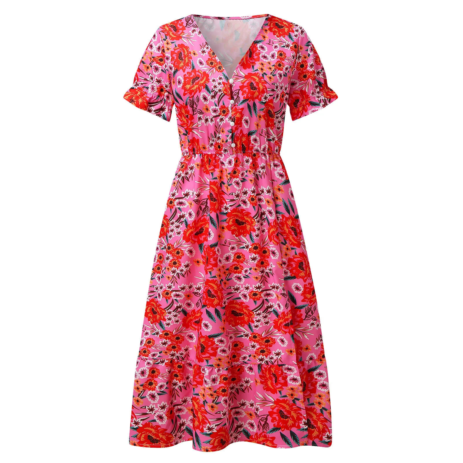 Длинное платье подружки невесты макси с рукавами v-образным вырезом пляжный