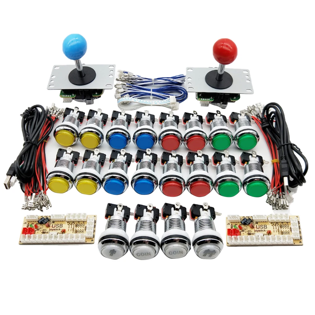 

Arcade Joystick Kit Galvanizing Firm Gumball Light Responsiveness Button Entertainment Supplies Transmission Stable