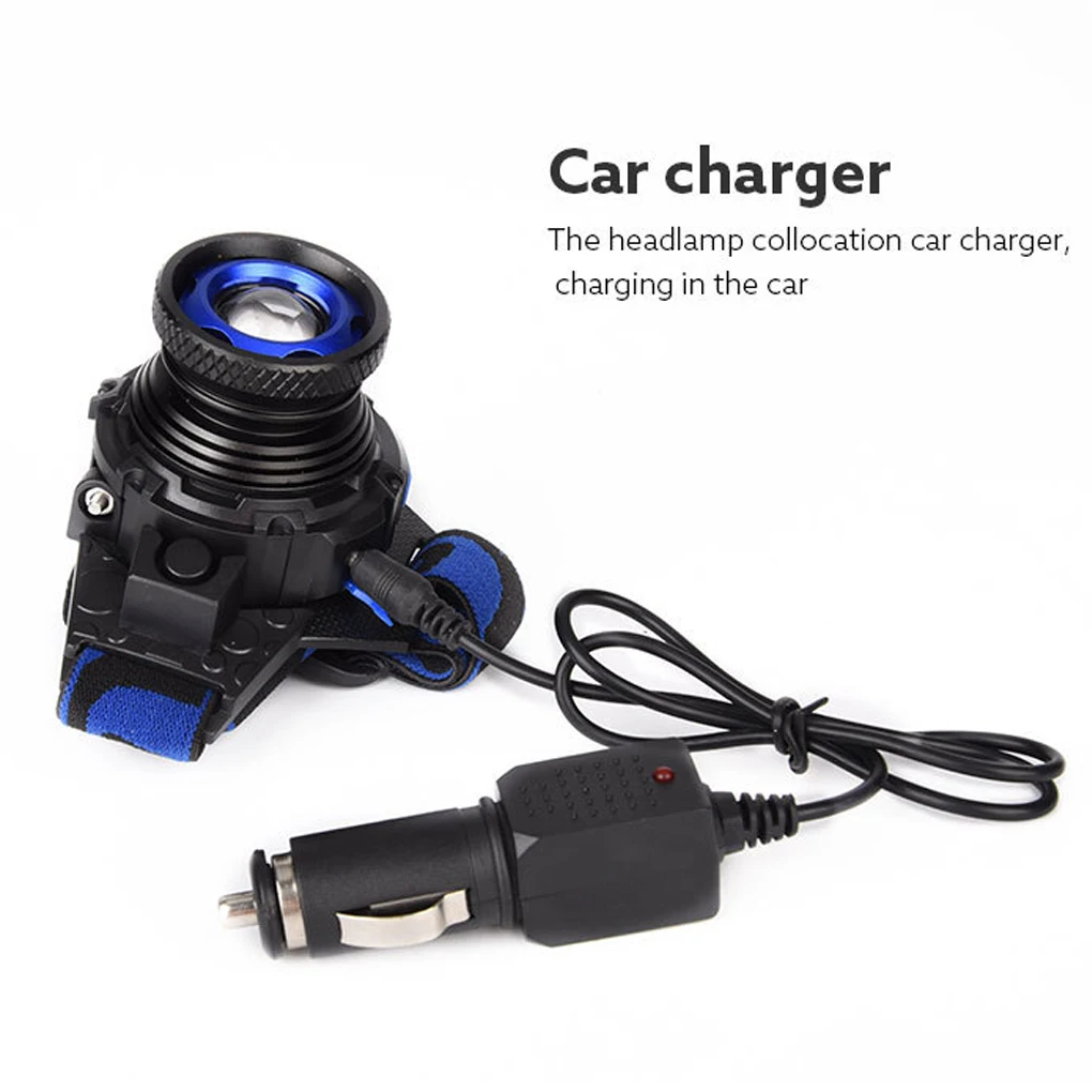 

Head-mounted Light Running Waterproof Lamp Forehead Flashlights Battery