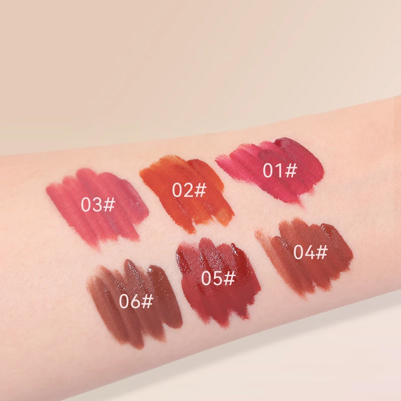 6 цветов охлаждающий летний тинт для губ шелковистая увлажняющая долговечная
