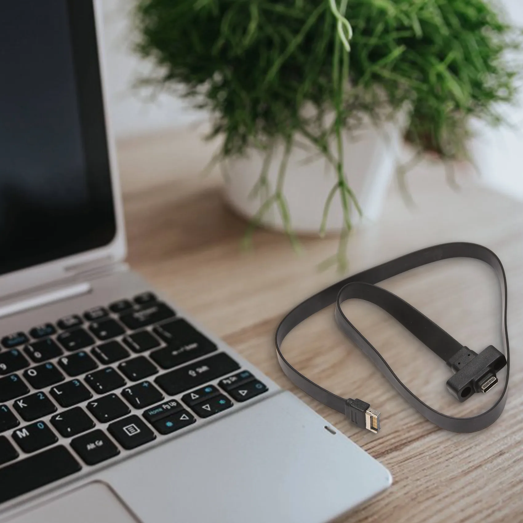 Фото Кабель-удлинитель AU33-USB 3.1 Type E - Type C для передней панели, Gen 2 (10 Гбит/с), внутренний адаптерный кабель, с 2 винтами (50 см) №1