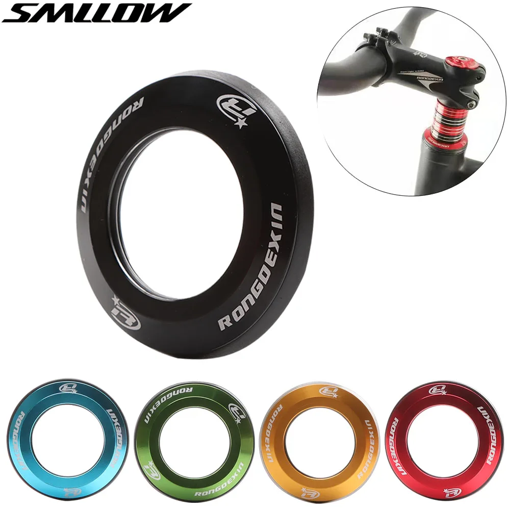 

28.6mm Diameter Bicycle Headset Cap Universal MTB Mountain Bike Top Shell Flat Cover CNC Metal O-ring Seal Bicycle Parts