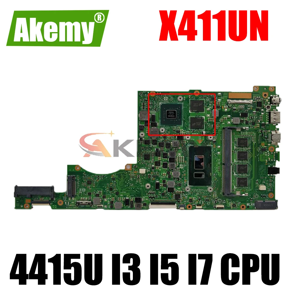 

X411UN Mainboard For ASUS VivoBook-14 X411UQ X411UN S4200V S4200U S4100U Laptop Motherboard 4415U I3 I5 I7 CPU 4GB 8GB RAM