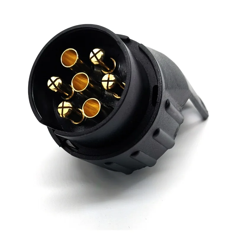 

12 В 7 на 13-контактный адаптер электрической розетки прицепа, адаптер конвертера, разъем прицепа для автомобиля, грузовика, автофургона, буксировочной планки