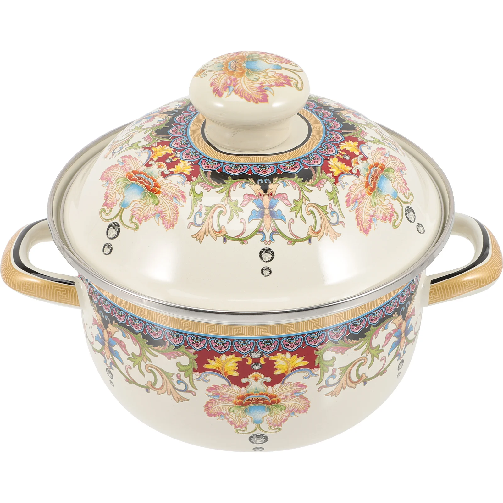 

Pot Cookinglarge Lidpots Stock Enamel Deep Lids Stew Soup Stockpot Big