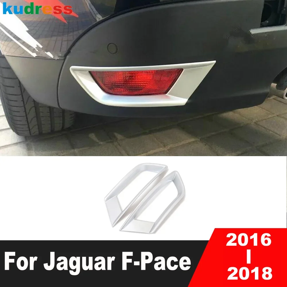 Задний бампер противотуманная лампа крышка фонаря отделка для Jaguar F-Pace 2016 2017 2018 ABS