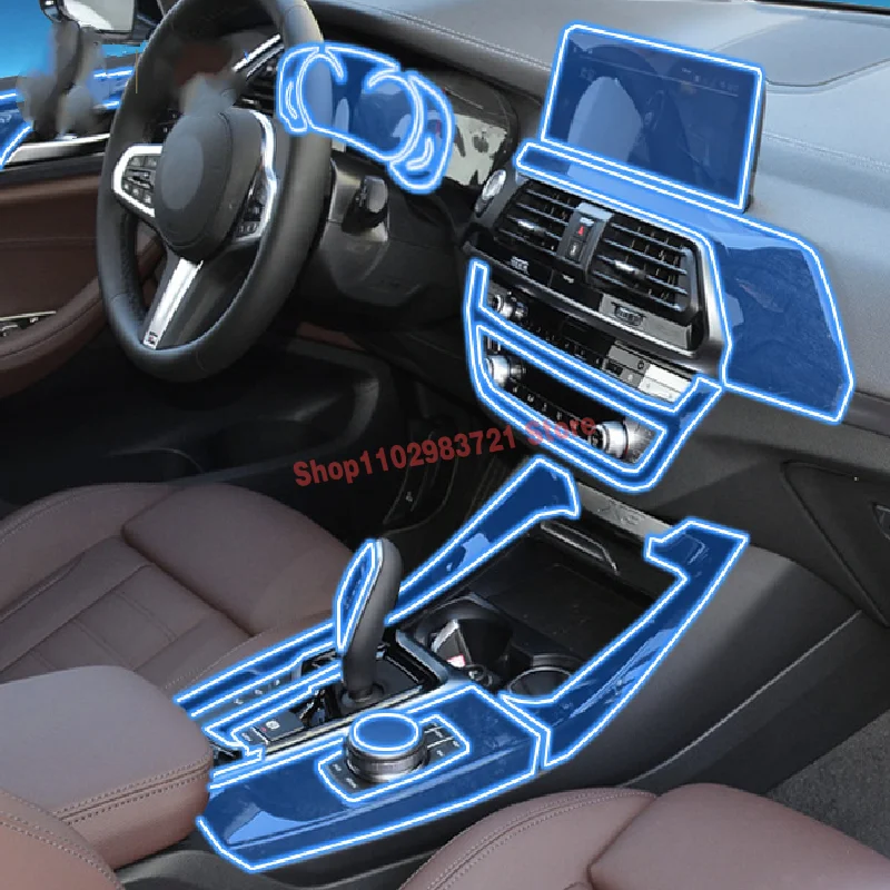 Для BMW G01 G02 F25 F26 X3 X4 2011-2021 автомобильные аксессуары для интерьера Пленка