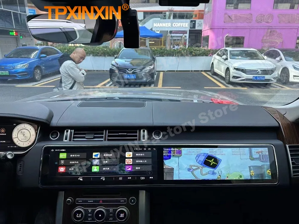 Установка для автомобильного радиоприемника с экраном 15 5 Дюймов Android 13 Land Rover Range