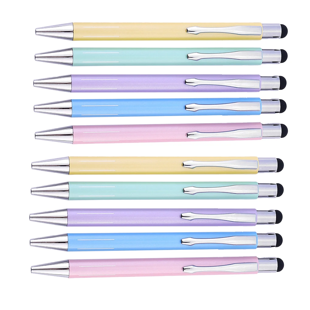 

10 Pieces Stylus Touch Pens Smooth Office Products Ballpoint Pen Supplies Signature Students Stationery Writing Tool