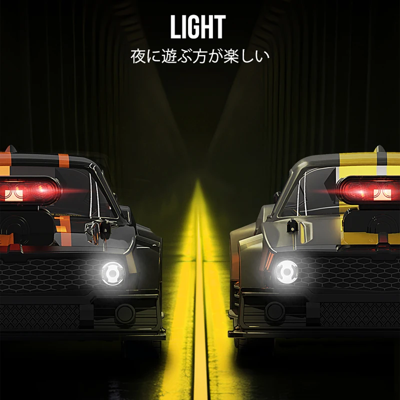 Радиоуправляемая машина YOQIDOLL DC163A 1/16 оранжево-черного цвета