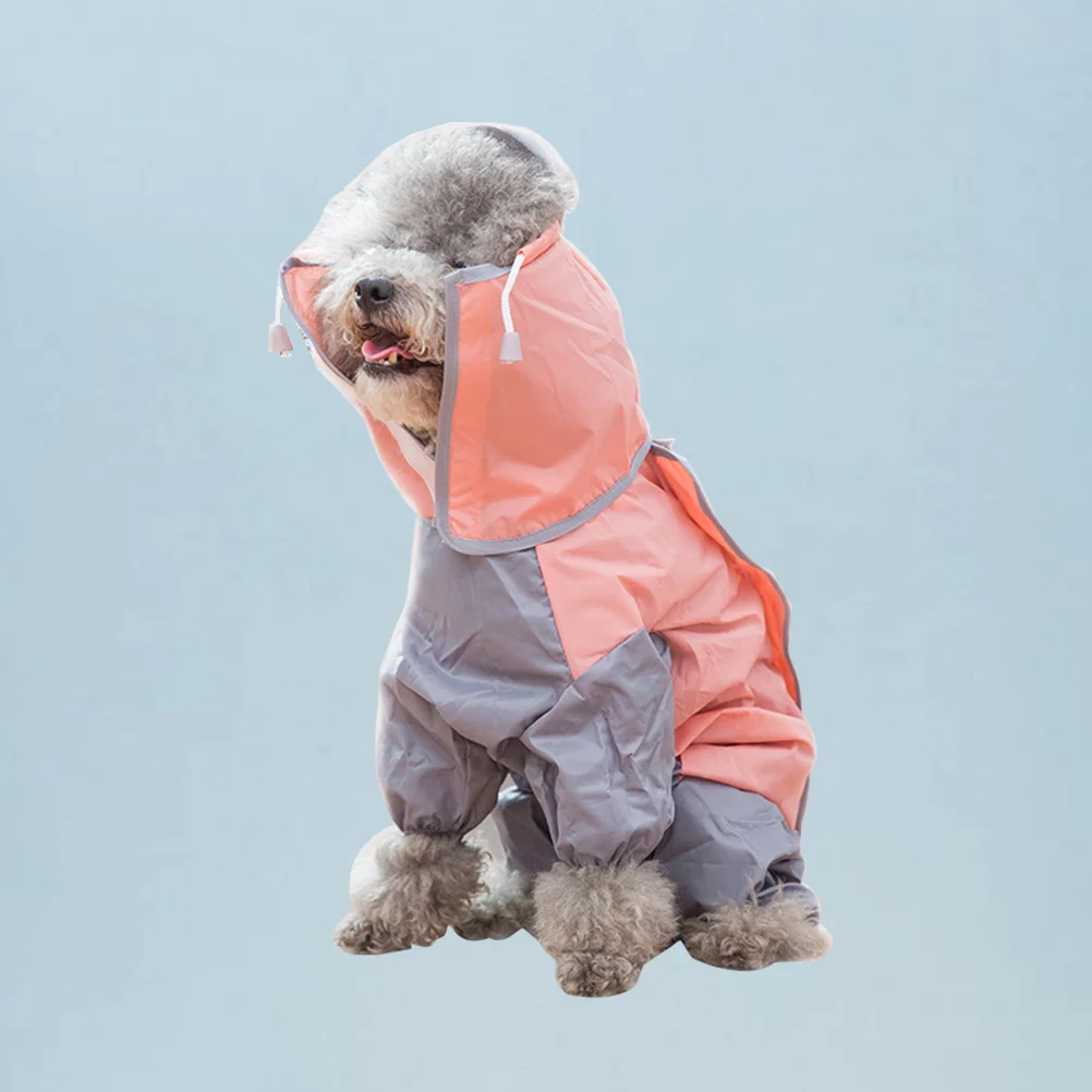 

Dog Raincoat Puppy Rain Coat Waterproof Pet Cat Dog Rainwear for Outdoor Walking Running Size XS )