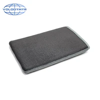 clay mitt car cleaning sponge with transparent plastic box packaging black double sided for detailing auto before waxing
