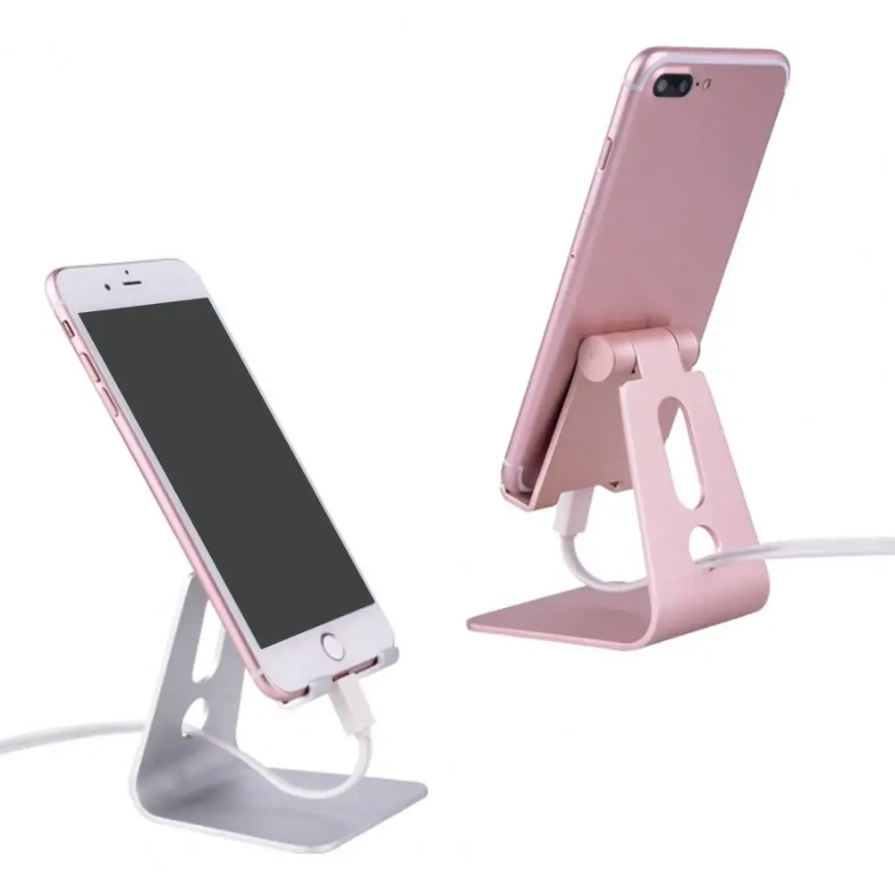 

Phone Bracket Practical Foldable Aluminum Alloy Desk Smart Phone Tablet Lazy Bracket for Home