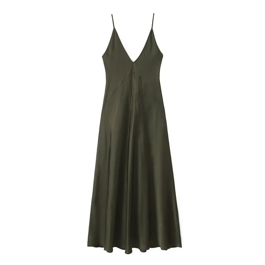 

Women New Fashion Underwear dress Vintage V-neck Sleeveless Backless Loose Casual Chic Female Dresses Vestidos robe Mujer
