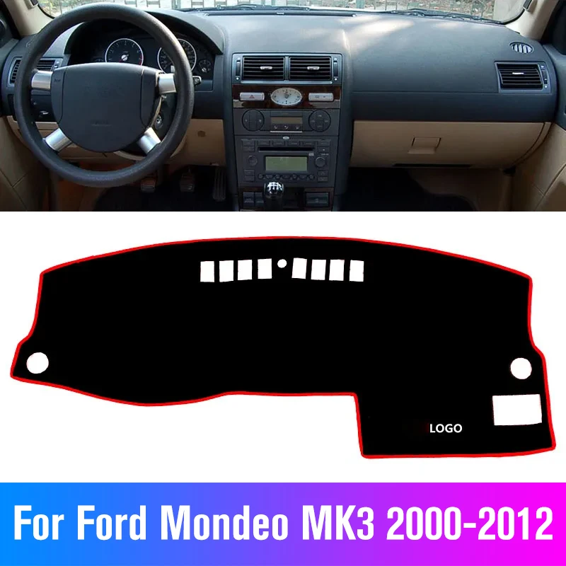 

Car Accessories Dash Board Sunshade Carpet For Ford Mondeo MK3 2000-2012 Dashboard Cover Protective Pad
