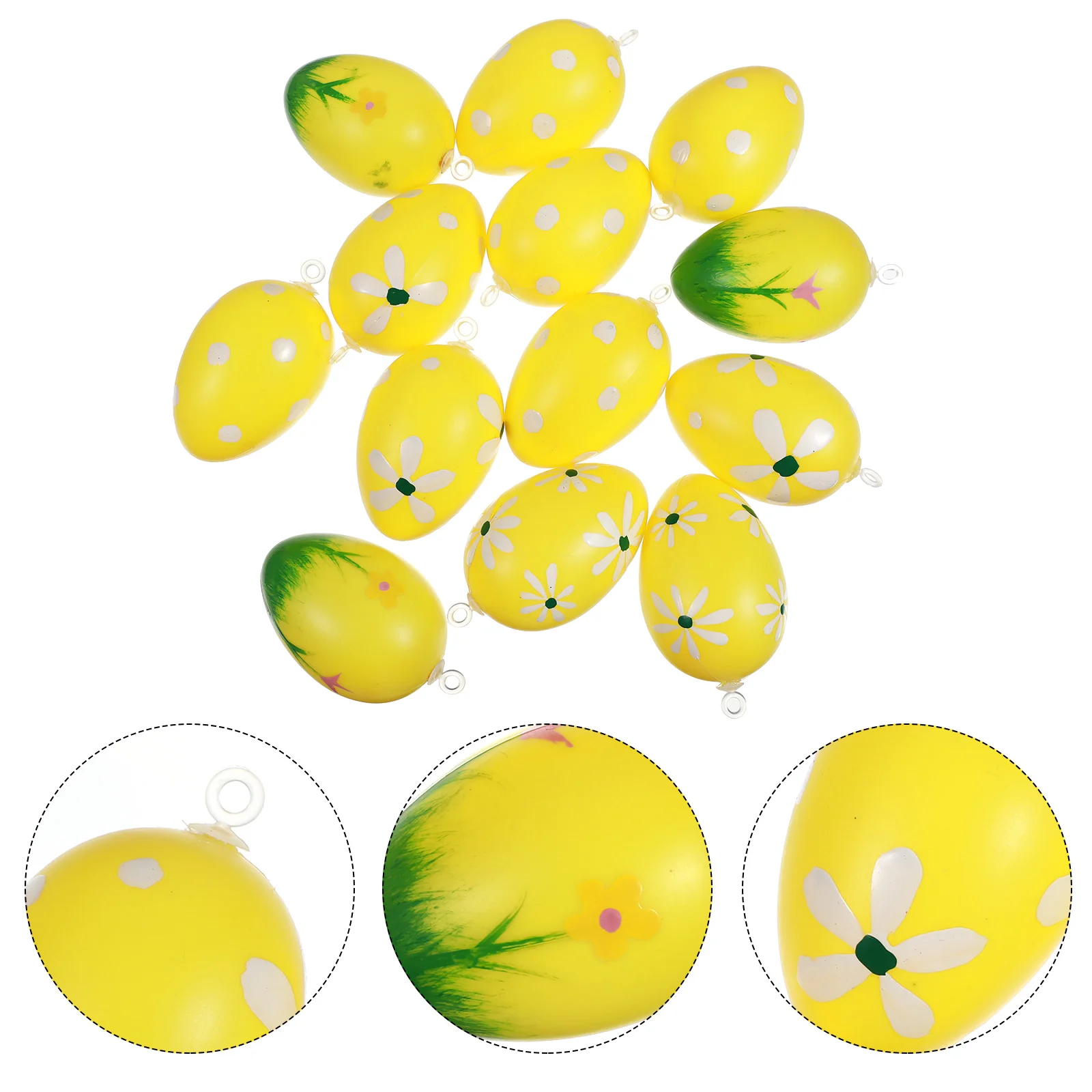 

Easter Egg Eggs Hanging Decorations Ornament Treeparty Ornaments Toys Filled Mache Paper Pendant Crafts Faux