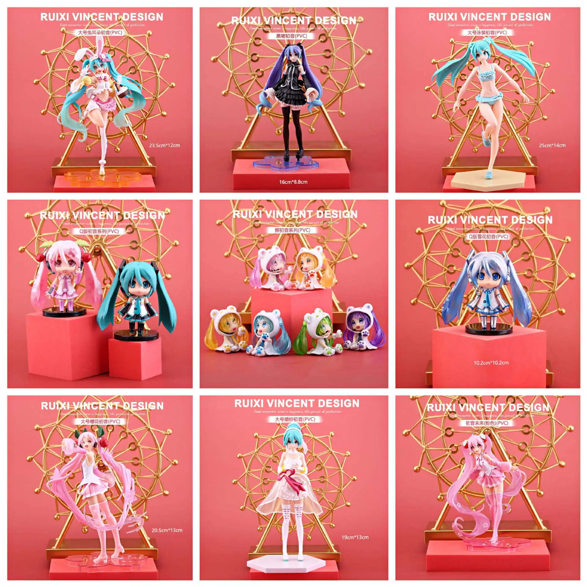 

Hatsune Miku Anime Figure Virtual Singer Cartoon Kawaii Rabbit Ears Sexy Manga Statue Pvc Action Figure Collectible Model Toys