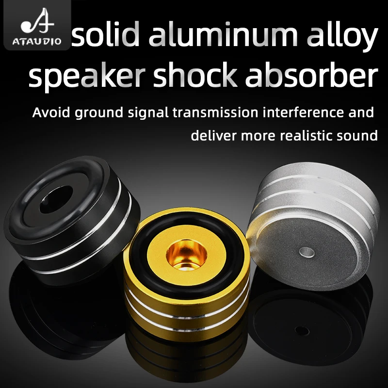 

High Quality 4PCS Hifi Speaker Spikes Stand Feet Pad Anti-pressure shock-absorbing foot pegs for Amplifier DAC Loudspeaker