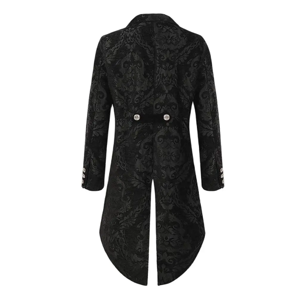 Модный Мужской Жаккардовый жакет Devil в готическом стиле стимпанк жаккардовый с