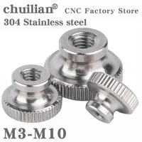 m3 m4m5m6m8m10 304stainless steel hand nut gb806 high head knurled thumb through hole blind hole nut advertising decorative nail