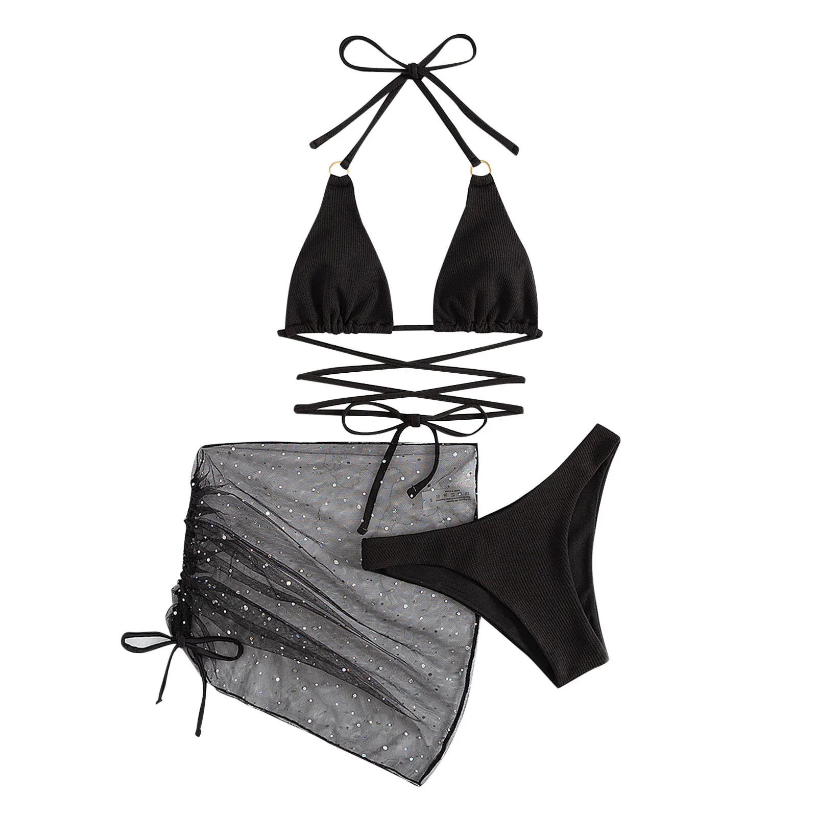 

Bikini Beach Up Swimsuit Bikinis Beachwear 3pack Three Tethered & Piece Open Swimsuit Swimwear Mesh Swimwears brazilian panties