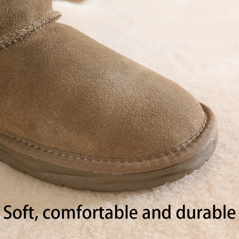 Women's Snow Boots Women's Plush Cotton Shoes High Quality Warm Shoes in Winter Size 35-40 Women's Versatile New Cotton Shoes