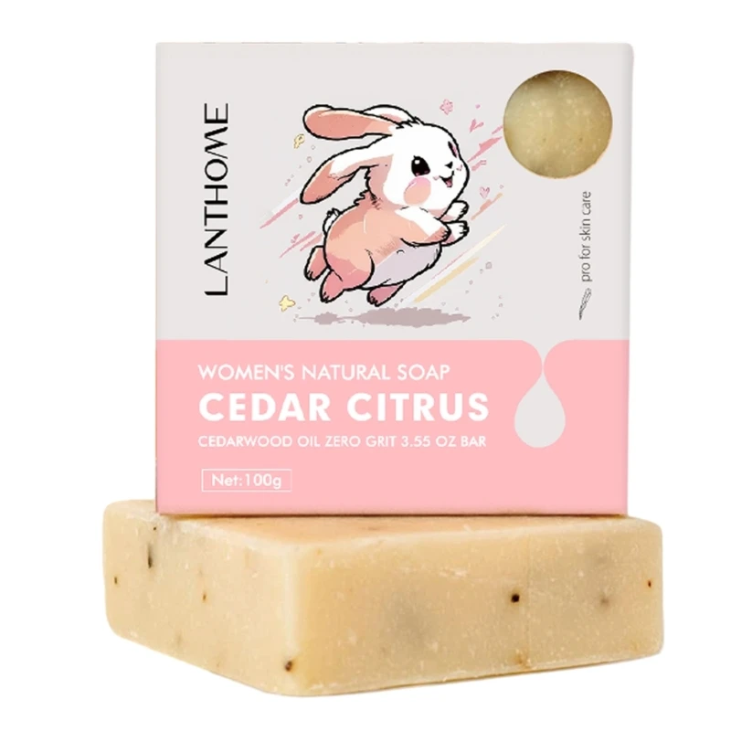 

Soap Bar 100g Cedar Citrus Moisturizing Soap for Face and Body Bar Soap Anti-acne Oil Control Firming Skin Care