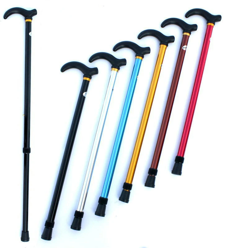 

Adjustable Walking Stick 2 Section Stable Anti-Skid Crutch Old Man Hiking Cane
