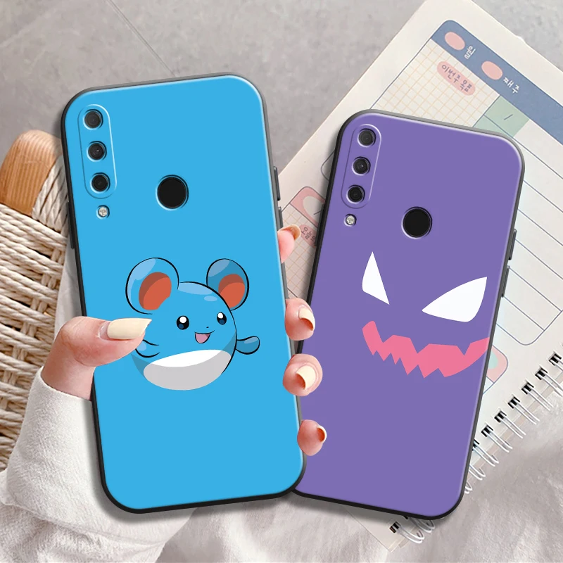 

Pokémon Bandai Anime Phone Case For HUAWEI P20 P30 P40 Lite Pro Plus P20 Lite 2019 P Smart 2020 2019 Z Coque Liquid Silicon