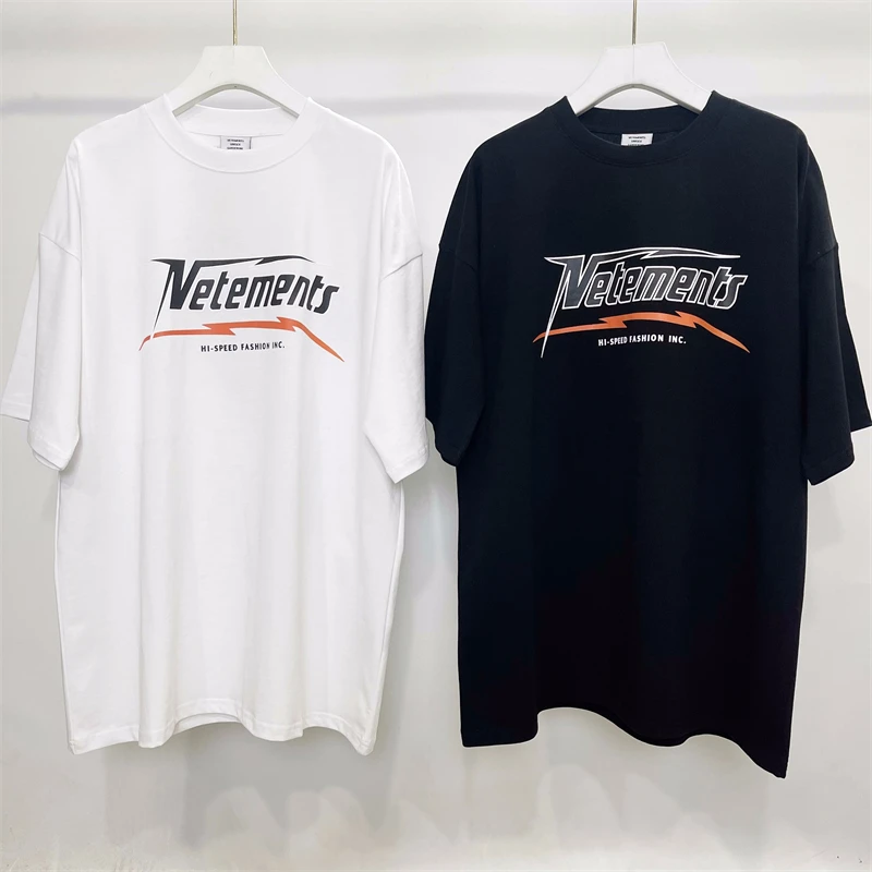 

Vetements SS Hi Speed T-Shirt Men Women 1:1 Best Quality Tags Tee Simple Classic VTM Short Sleeve for men gym