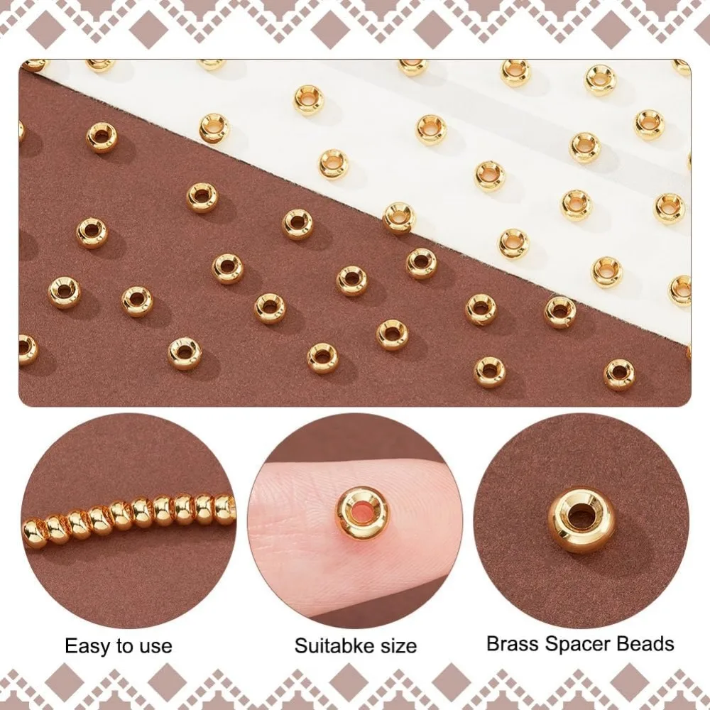 150 шт. 18-каратные золотые бусины-разделители 5 мм плоские круглые бусины Heishi Rondelle