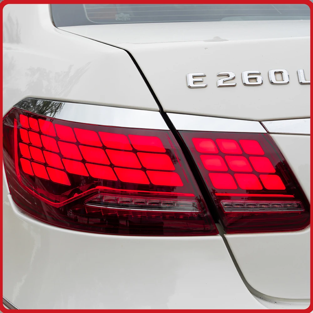 Фото Для Mercedes-Benz E-Class W212 E63 2010-2015: Обновленные задние фонари с LED-эффектом запуска и динамическим указателями поворота, Plug and Play №2