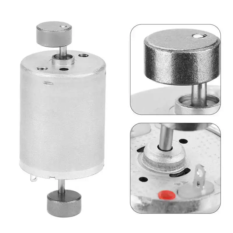 Электродвигатель с двойным валом постоянного тока мощный вибрирующий двигатель