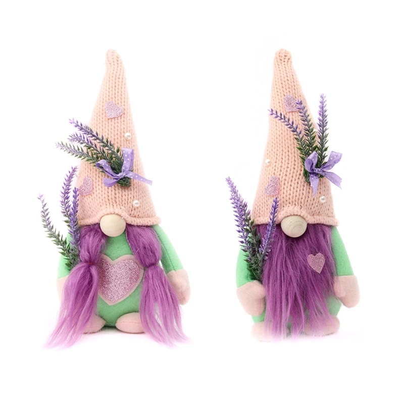 

Lavender Gnomes Christmas Decoration for Kid Home Table Farmhouse Tiered Tray