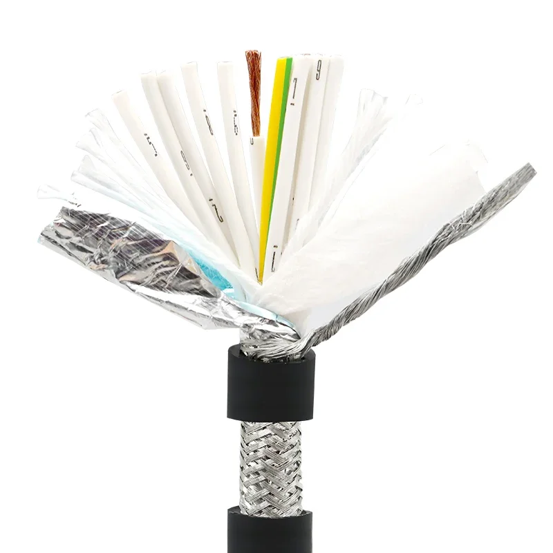 

Экранированный гибкий медный кабель Minzan TRVVP 7-24 жил