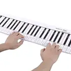 Портативная Водонепроницаемая Гибкая электронная клавиатура для пианино с 88 клавишами, учебная карточка, аксессуары для клавиатуры