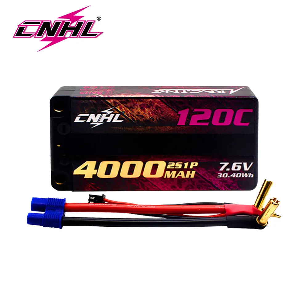 CNHL Racing Series 2S1P HV 7.6V 4000mAh 120C Hardcase Lipo battery