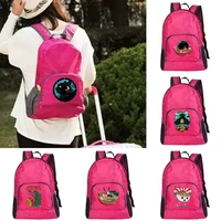 lightweight portable travel hiking foldable backpack ultralight outdoor pack japan print pink backpack folding bag for women men