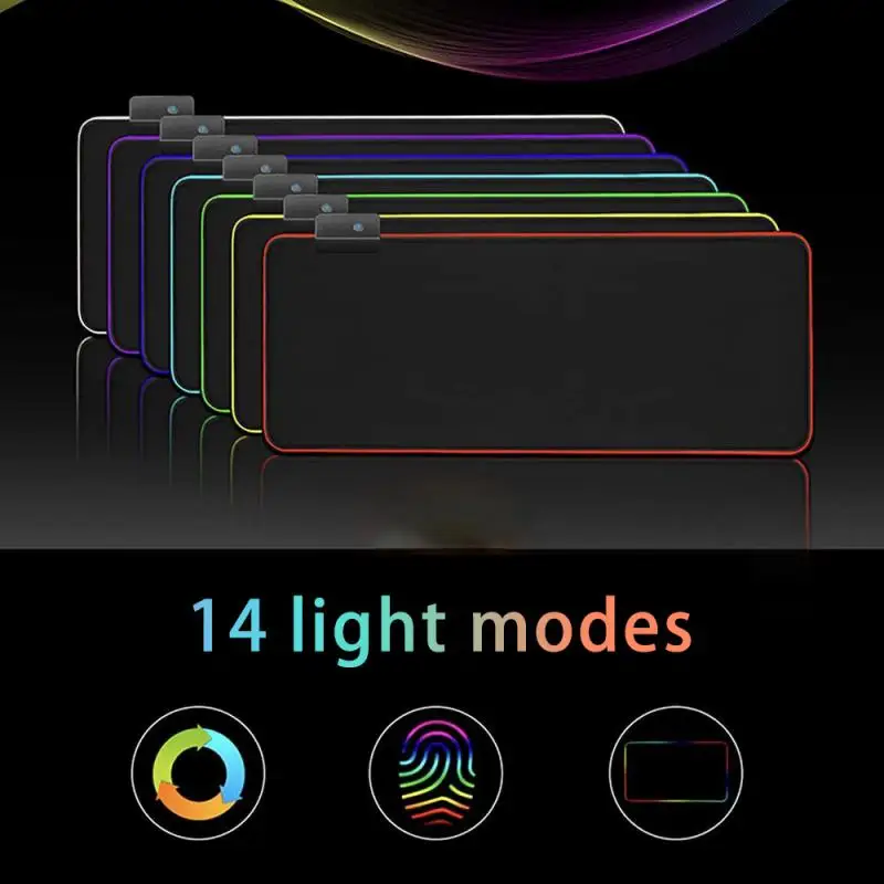 

X5 RGB Mouse Pad Gaming Mousepad Gamer Large Desk Backlit Mats Computer Led Carpet Surface For The Mause Ped Deskpad Protector