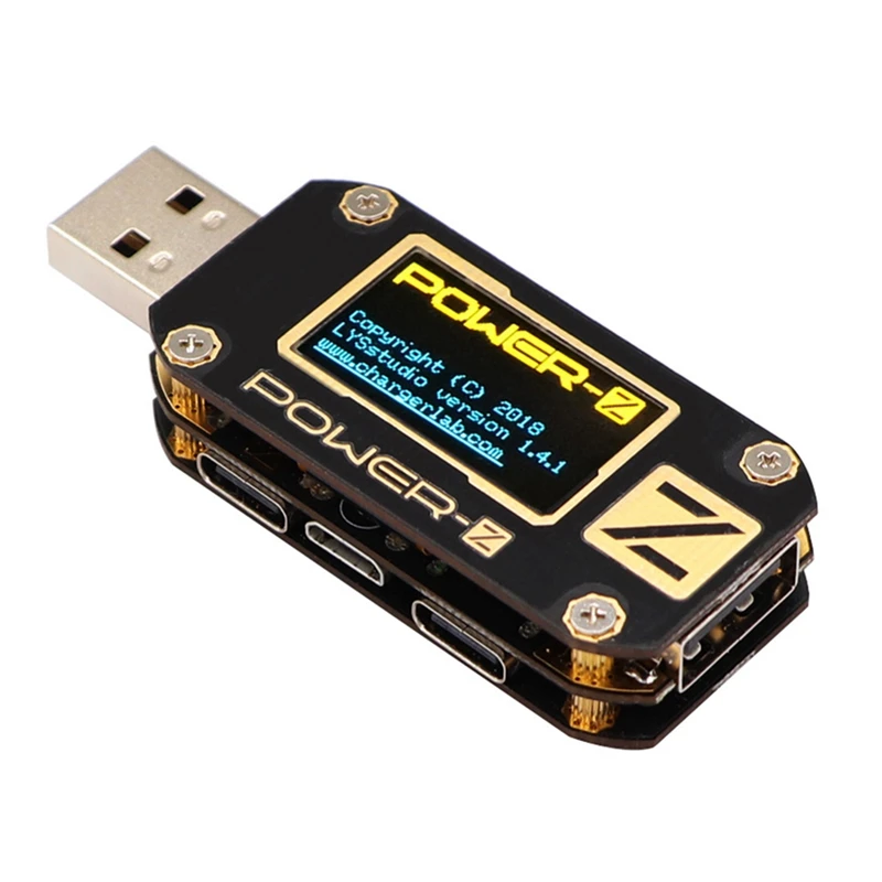 

Портативный USB-тестер KM001 POWER-Z, цифровой вольтметр QC3.0 2,0 PD, цифровой измеритель напряжения и тока, детектор внешнего аккумулятора