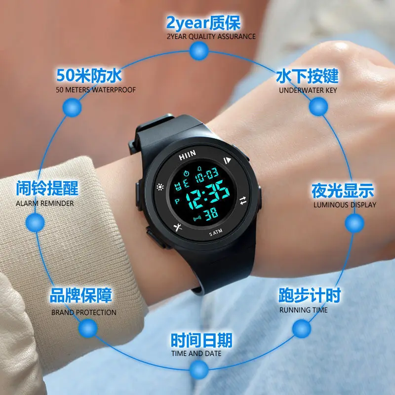 Электронные часы для студентов корейская мода спортивная простота модные