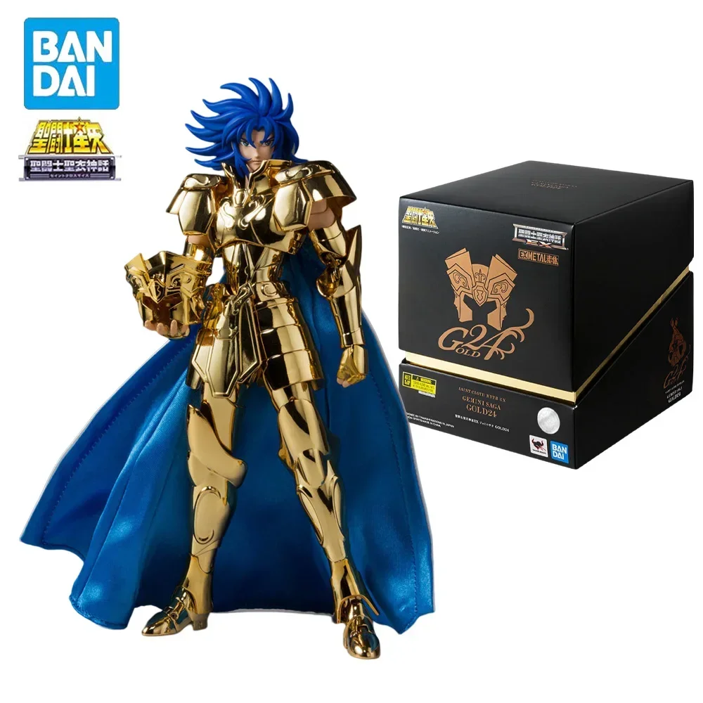 

BANDAI Saint Cloth Saint Seiya Action Figure Mylum EX 24K Electroplated Gemini SAGA Kanon Anime Boxed Model Doll Toys In Stock