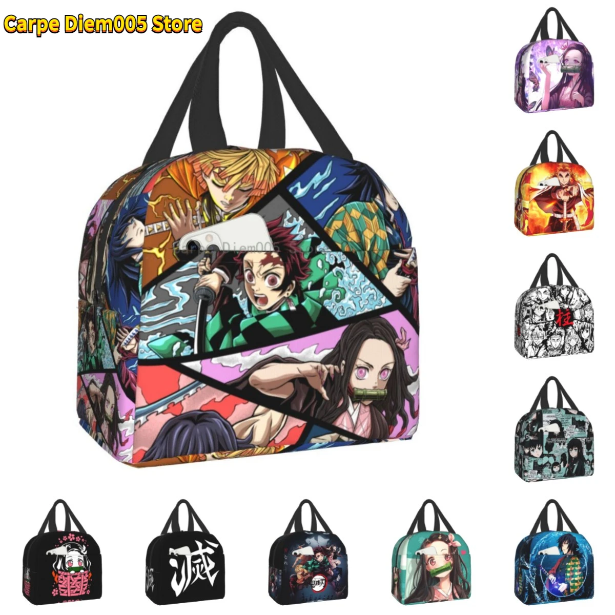 Demon Slayer Nezuko Tanjirou Inosuke Thermal Insulated Lunch
