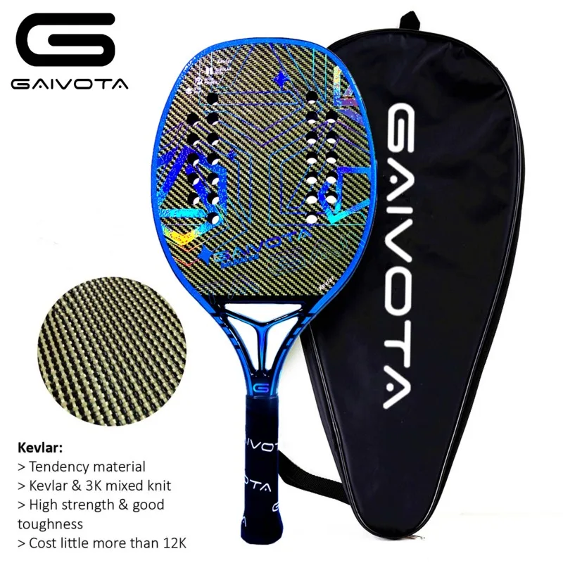

Gaivota 2023 Kevlar tennis racket beach belt treatment 3D gradient