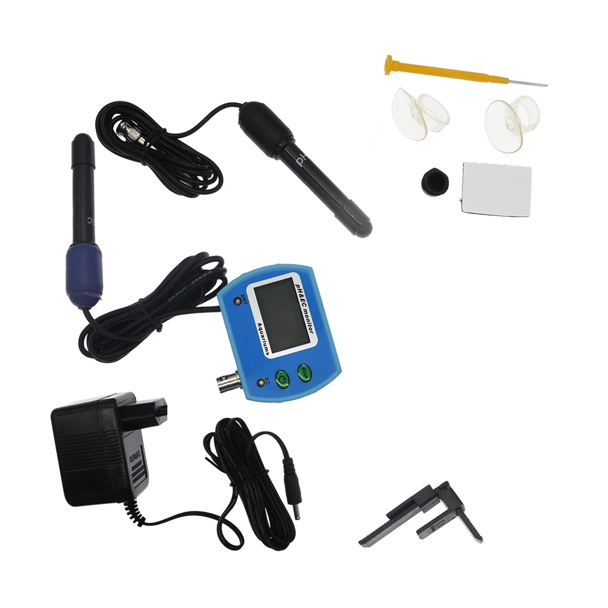 2 в 1 измеритель PH / EC Тестер качества воды многопараметрический монитор