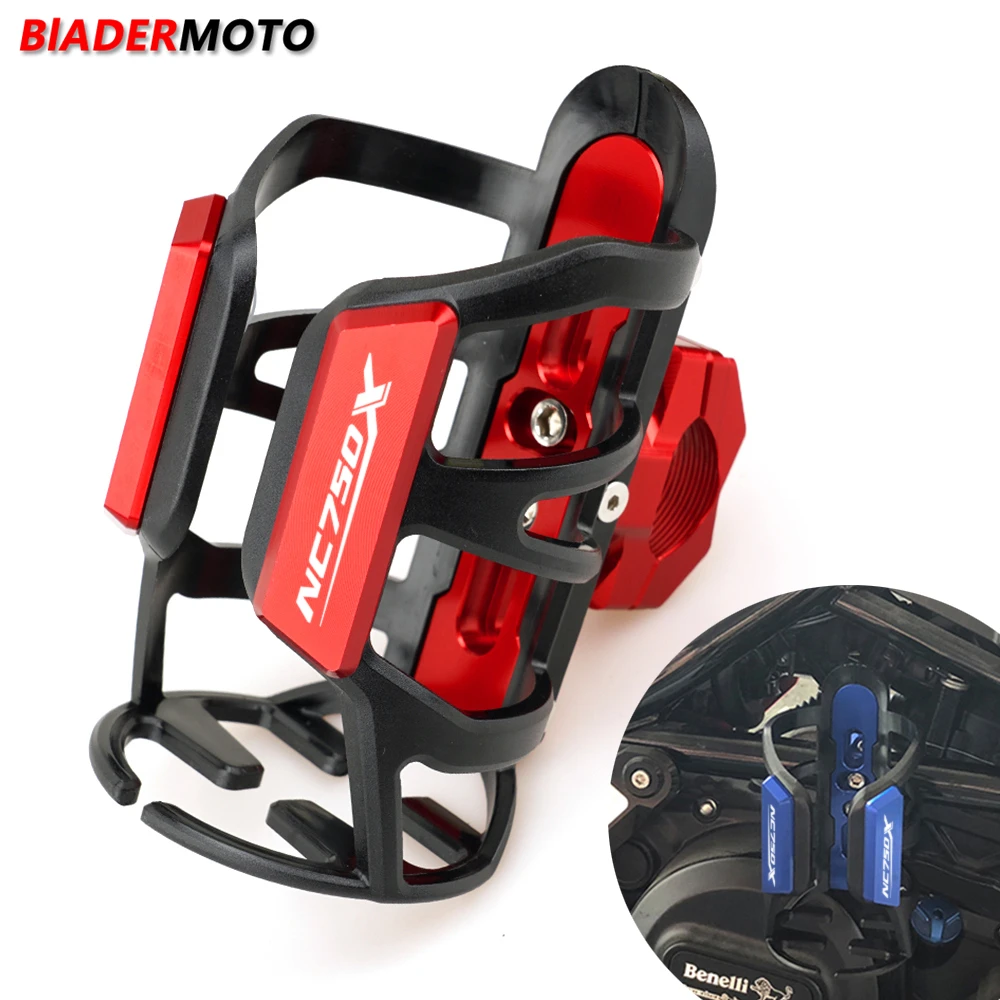 

For HONDA NC750X DCT NC 750X 2014-2022 2023 Motorcycle Beverage Water Bottle Drink Thermos Cup Bumper Holder Stand With Logo